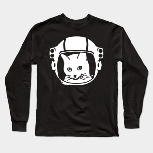 Cute & Funny Space Astronaut Cat Long Sleeve T-Shirt